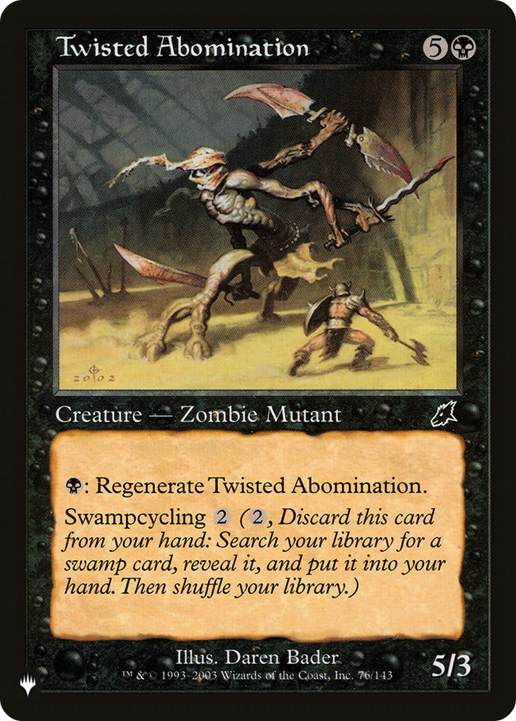 Twisted Abomination [The List Reprints] | Gam3 Escape