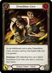 Demolition Crew (Yellow) [U-WTR180] (Welcome to Rathe Unlimited)  Unlimited Rainbow Foil | Gam3 Escape