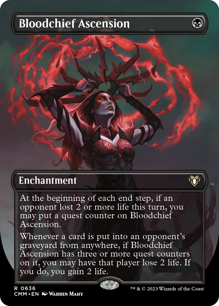 Bloodchief Ascension (Borderless Alternate Art) [Commander Masters] | Gam3 Escape