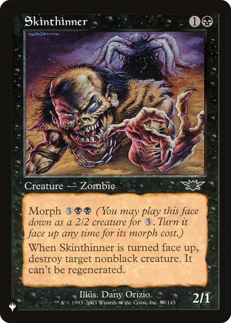 Skinthinner [The List Reprints] | Gam3 Escape