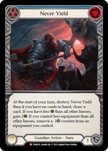 Never Yield [DYN029] (Dynasty)  Rainbow Foil | Gam3 Escape