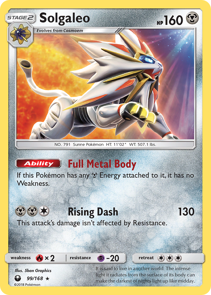 Solgaleo (99/168) [Sun & Moon: Celestial Storm] | Gam3 Escape