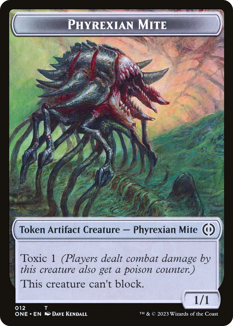 Phyrexian Mite (012) // Cat Double-Sided Token [Phyrexia: All Will Be One Tokens] | Gam3 Escape