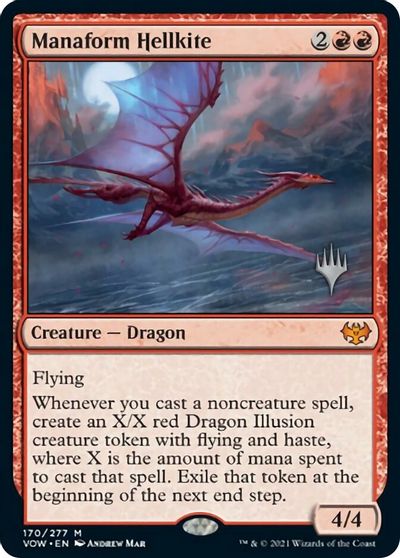 Manaform Hellkite (Promo Pack) [Innistrad: Crimson Vow Promos] | Gam3 Escape