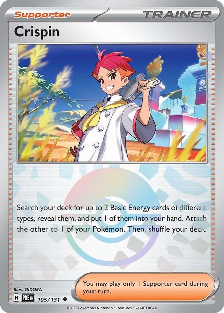 Crispin (105/131) (Poke Ball Pattern) [Scarlet & Violet: Prismatic Evolutions] | Gam3 Escape