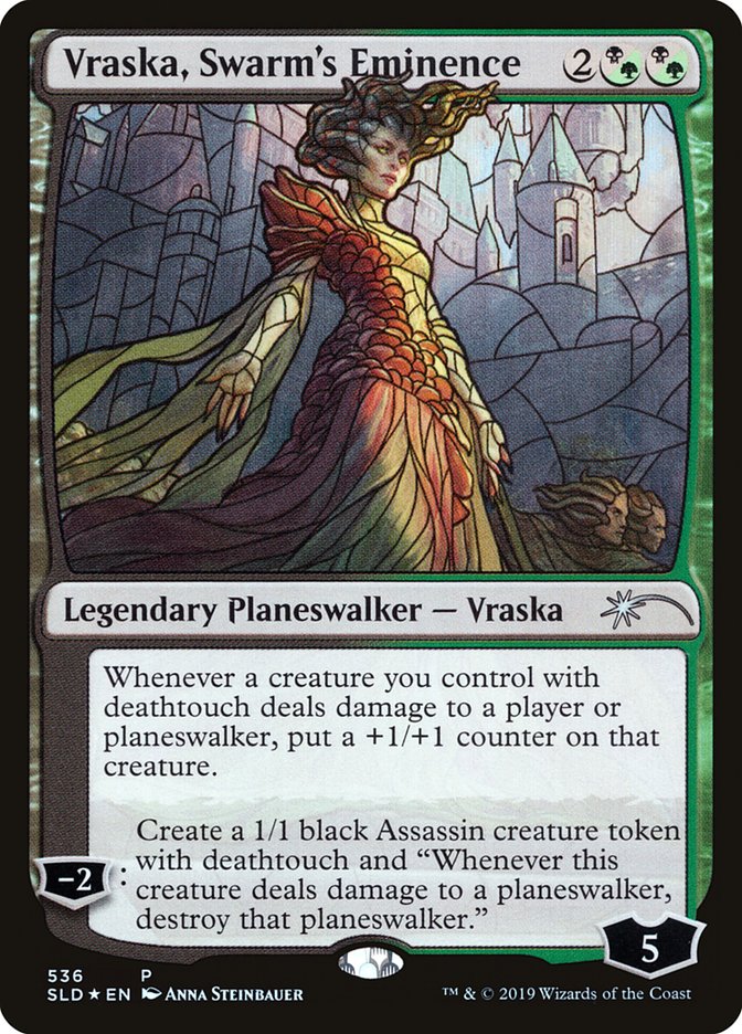 Vraska, Swarm's Eminence (Stained Glass) [Secret Lair Drop Promos] | Gam3 Escape