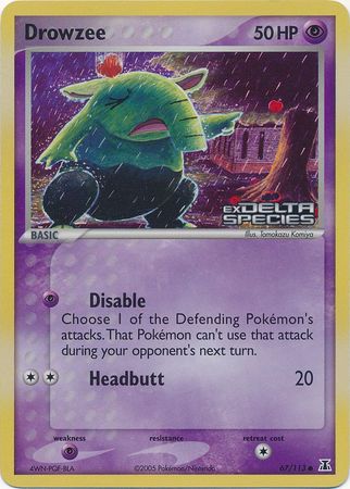 Drowzee (67/113) (Stamped) [EX: Delta Species] | Gam3 Escape