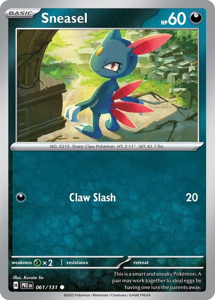 Sneasel (061/131) [Scarlet & Violet: Prismatic Evolutions] | Gam3 Escape