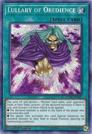 Lullaby of Obedience [LCKC-EN042] Secret Rare | Gam3 Escape