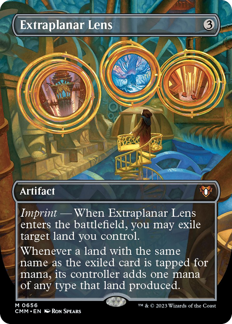 Extraplanar Lens (Borderless Alternate Art) [Commander Masters] | Gam3 Escape
