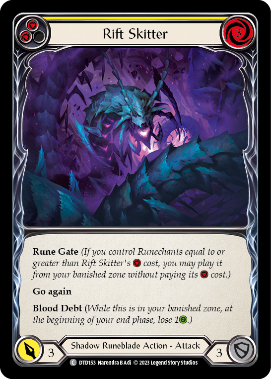 Rift Skitter (Yellow) [DTD153] (Dusk Till Dawn)  Rainbow Foil | Gam3 Escape