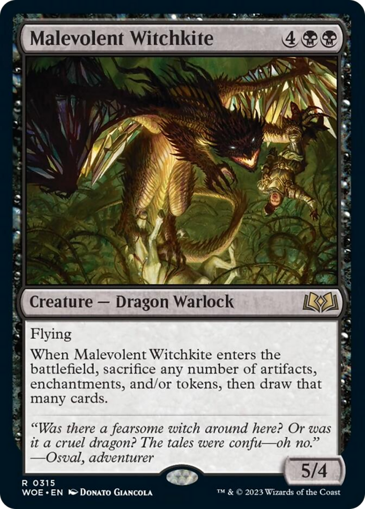 Malevolent Witchkite [Wilds of Eldraine] | Gam3 Escape