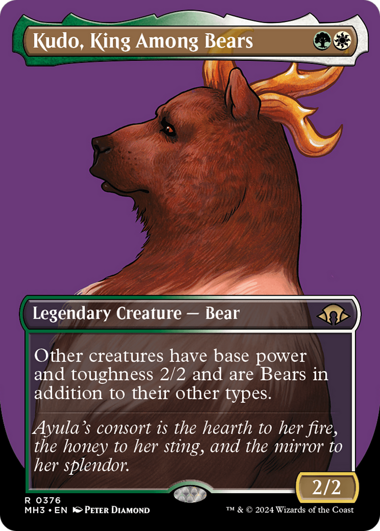 Kudo, King Among Bears (Borderless) [Modern Horizons 3] | Gam3 Escape