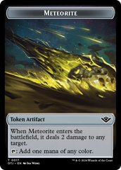 Mercenary // Meteorite Double-Sided Token [Outlaws of Thunder Junction Tokens] | Gam3 Escape