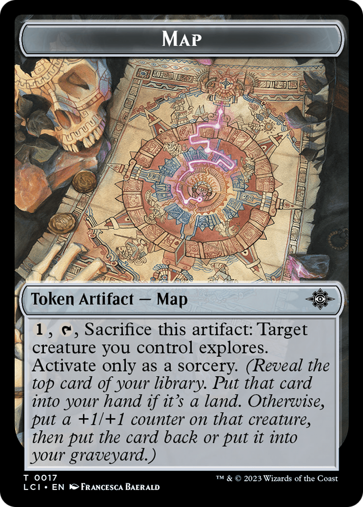 Map // Dinosaur (0009) Double-Sided Token [The Lost Caverns of Ixalan Tokens] | Gam3 Escape