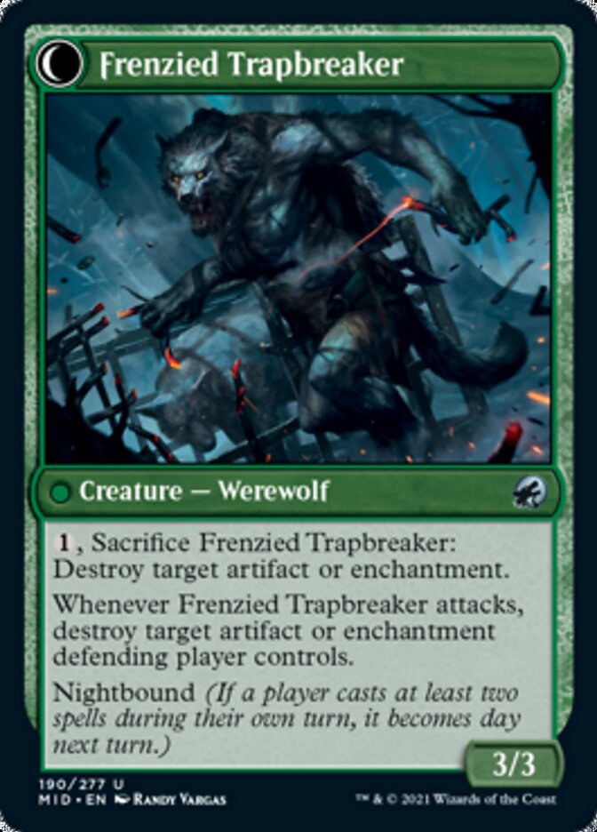 Outland Liberator // Frenzied Trapbreaker [Innistrad: Midnight Hunt] | Gam3 Escape