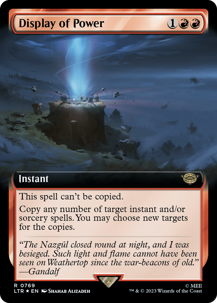 Display of Power (Extended Art) (Surge Foil) [The Lord of the Rings: Tales of Middle-Earth] | Gam3 Escape