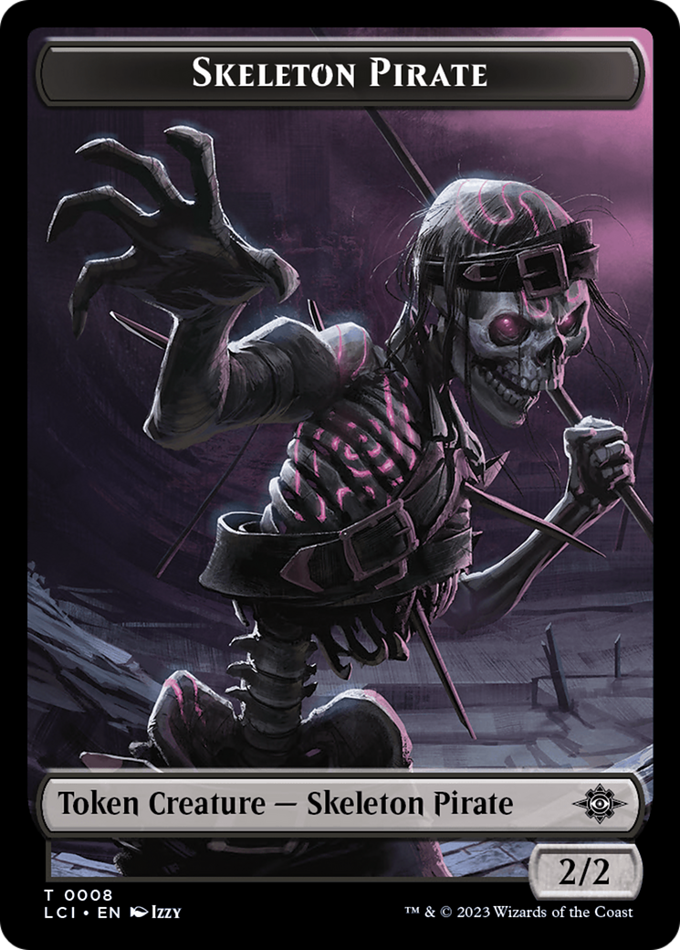 Vampire // Skeleton Pirate Double-Sided Token [The Lost Caverns of Ixalan Tokens] | Gam3 Escape