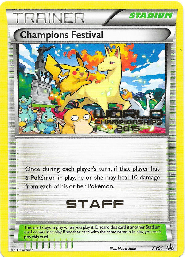 Champions Festival (XY91) (2015 Quarter Finalist) [XY: Black Star Promos] | Gam3 Escape