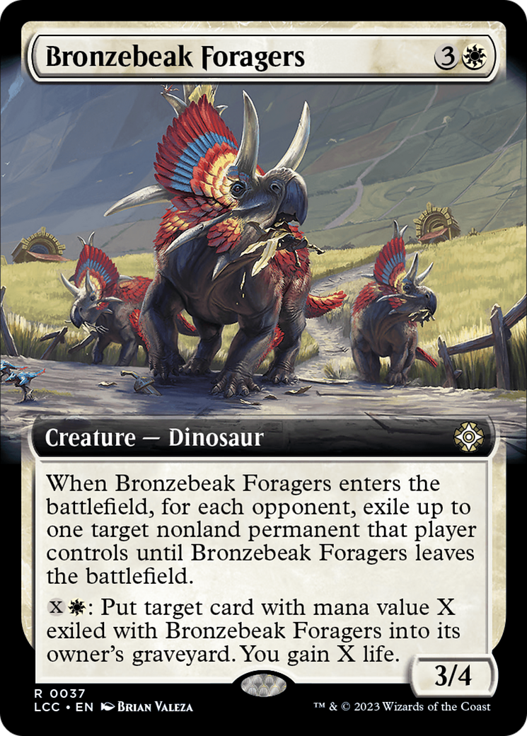 Bronzebeak Foragers (Extended Art) [The Lost Caverns of Ixalan Commander] | Gam3 Escape