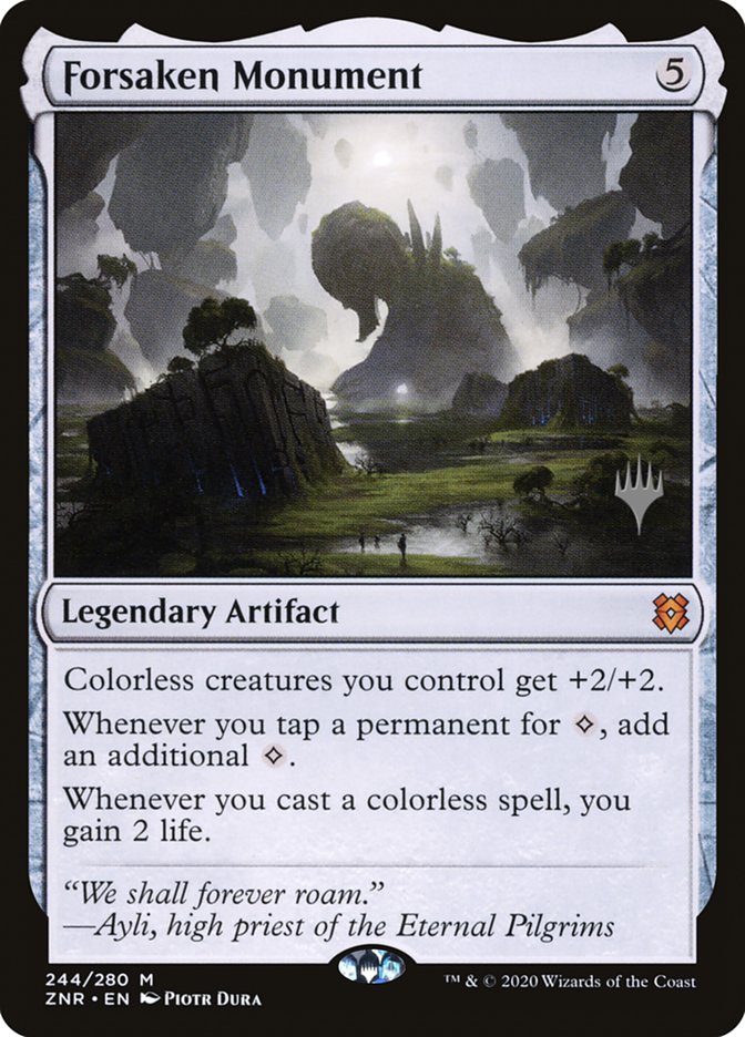 Forsaken Monument (Promo Pack) [Zendikar Rising Promos] | Gam3 Escape