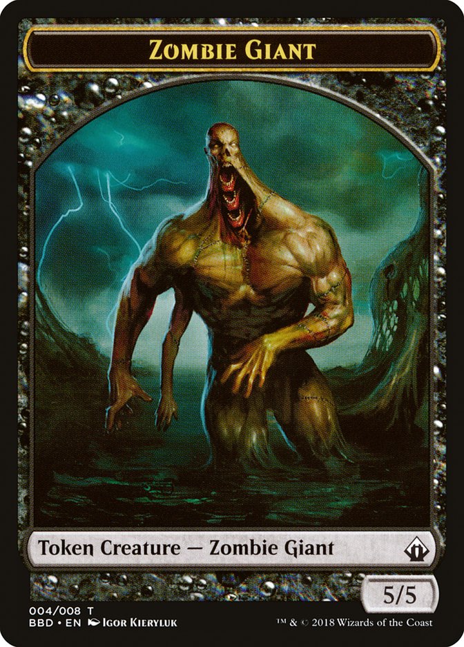 Zombie Giant Token [Battlebond Tokens] | Gam3 Escape