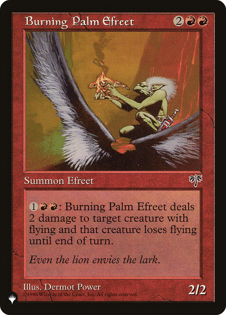 Burning Palm Efreet [The List Reprints] | Gam3 Escape