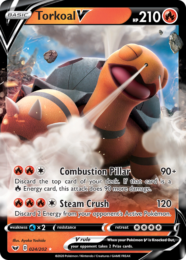 Torkoal V (024/202) [Sword & Shield: Base Set] | Gam3 Escape