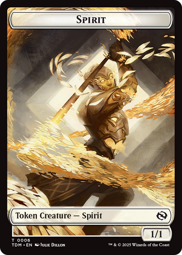 Spirit (0006) // Spirit (0007) Double-Sided Token [Tarkir: Dragonstorm Tokens] | Gam3 Escape