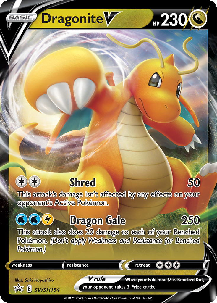 Dragonite V (SWSH154) (Jumbo Card) [Sword & Shield: Black Star Promos] | Gam3 Escape