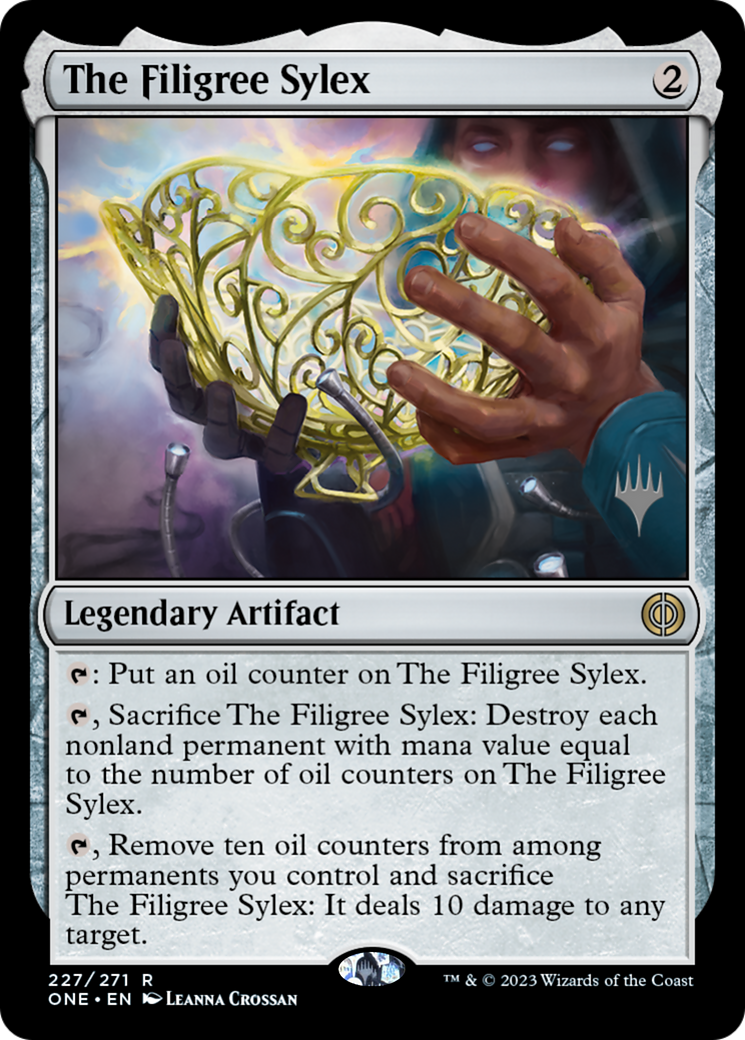 The Filigree Sylex (Promo Pack) [Phyrexia: All Will Be One Promos] | Gam3 Escape