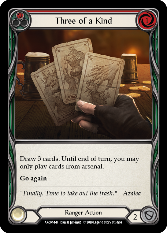 Three of a Kind [ARC044-M] (Arcane Rising)  1st Edition Normal | Gam3 Escape