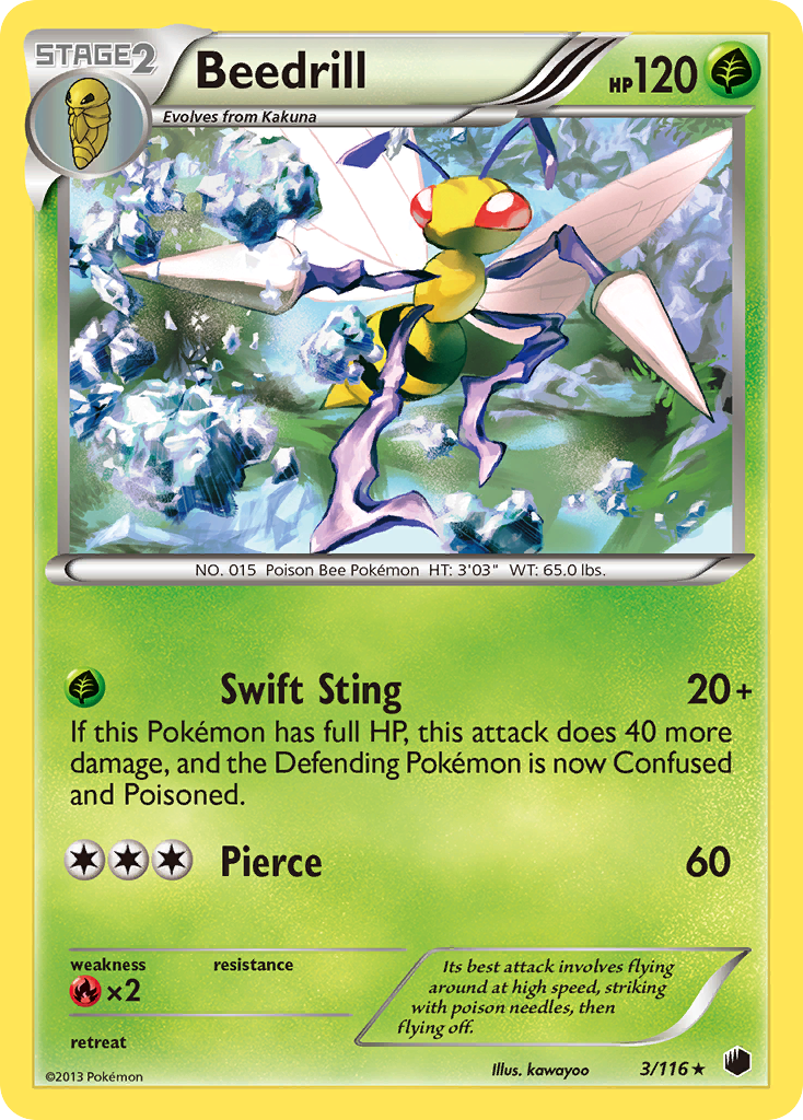 Beedrill (3/116) [Black & White: Plasma Freeze] | Gam3 Escape