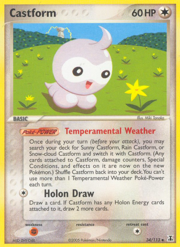 Castform (34/113) [EX: Delta Species] | Gam3 Escape