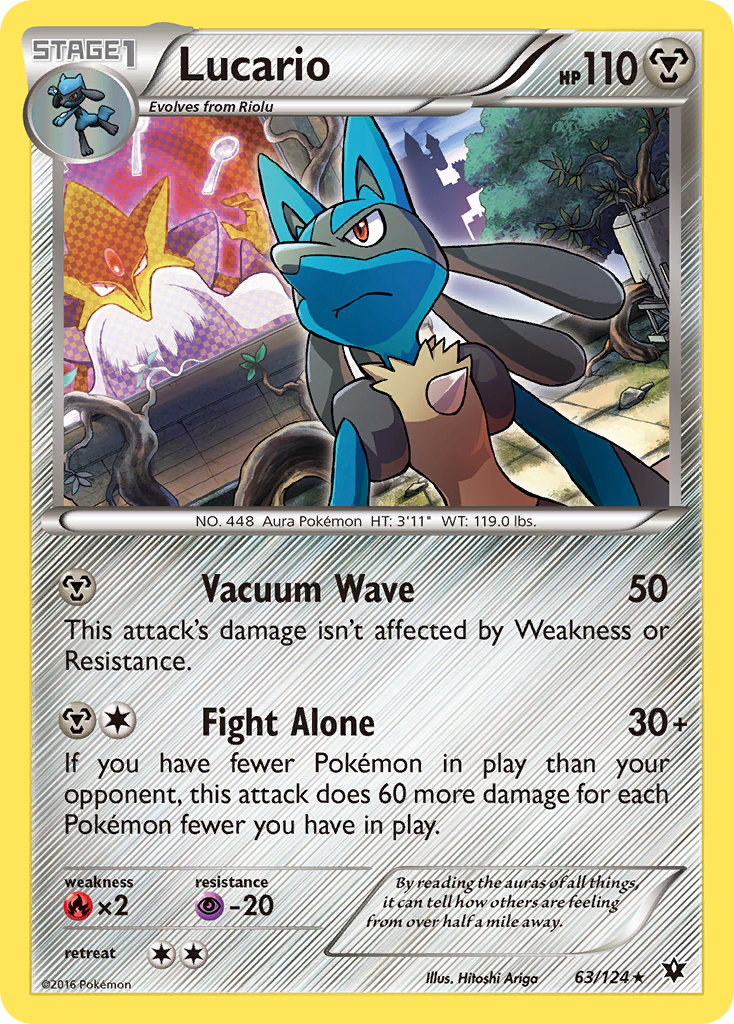 Lucario (63/124) (Cosmos Holo) [XY: Fates Collide] | Gam3 Escape