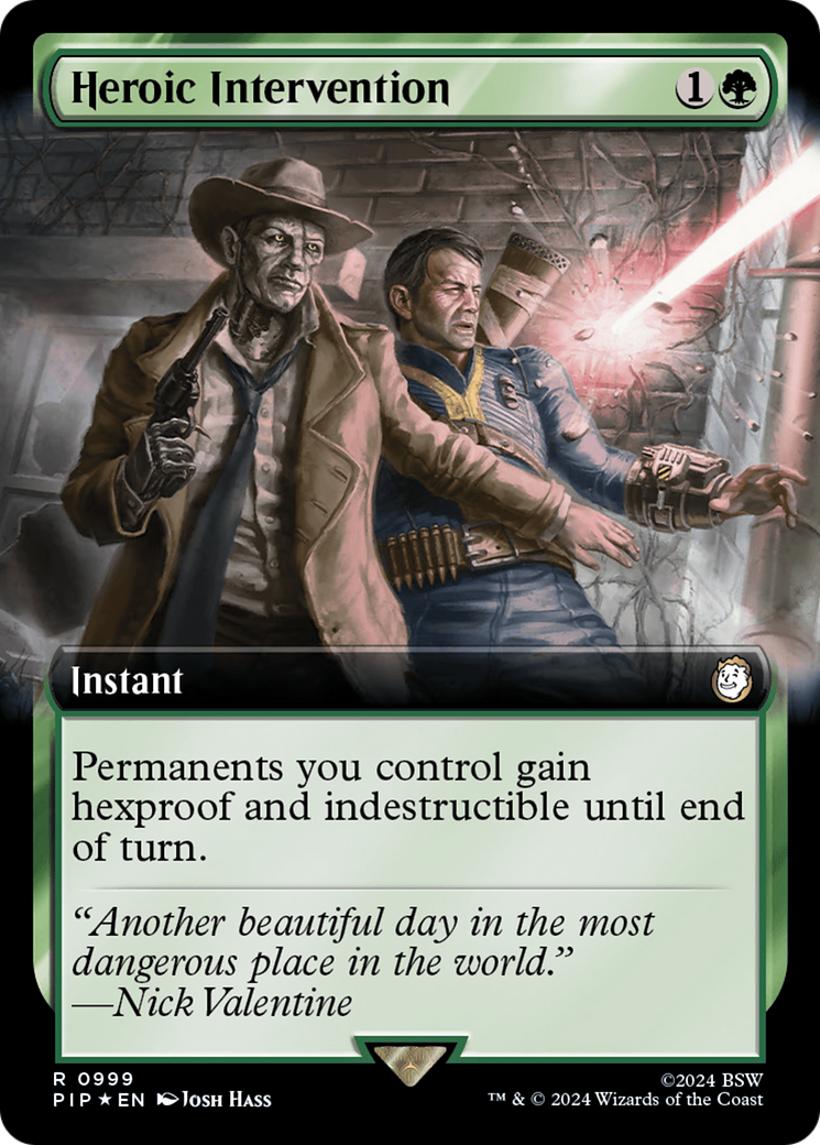 Heroic Intervention (Extended Art) (Surge Foil) [Fallout] | Gam3 Escape