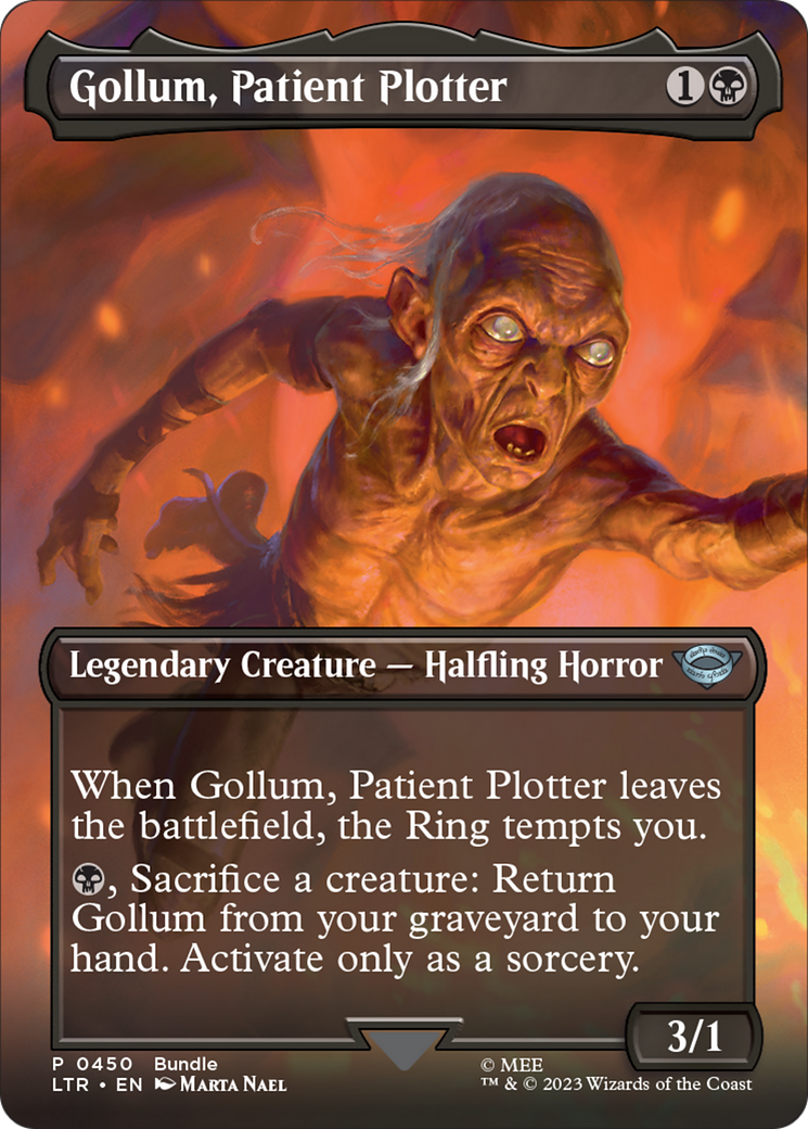 Gollum, Patient Plotter (Borderless Alternate Art) [The Lord of the Rings: Tales of Middle-Earth] | Gam3 Escape