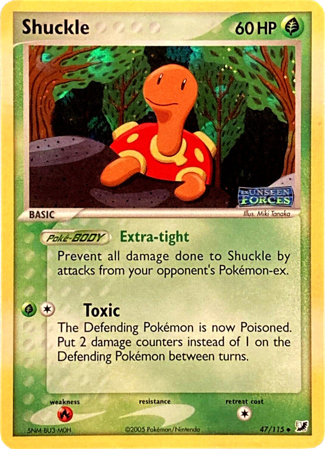 Shuckle (47/115) (Stamped) [EX: Unseen Forces] | Gam3 Escape