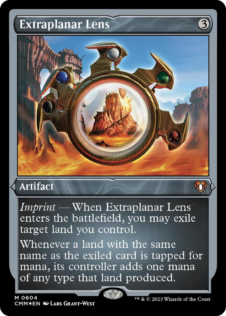 Extraplanar Lens (Foil Etched) [Commander Masters] | Gam3 Escape