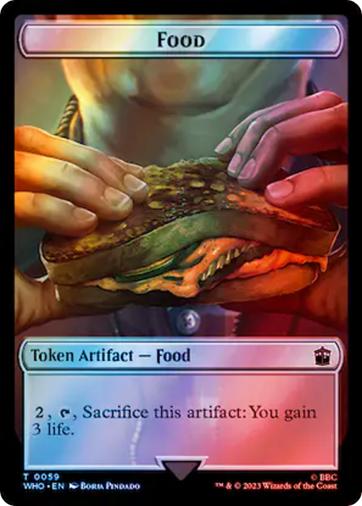 Fish // Food (0059) Double-Sided Token (Surge Foil) [Doctor Who Tokens] | Gam3 Escape