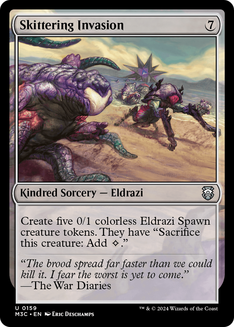 Skittering Invasion (Ripple Foil) [Modern Horizons 3 Commander] | Gam3 Escape