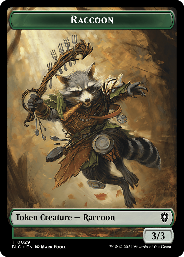 Rat // Raccoon Double-Sided Token [Bloomburrow Commander Tokens] | Gam3 Escape