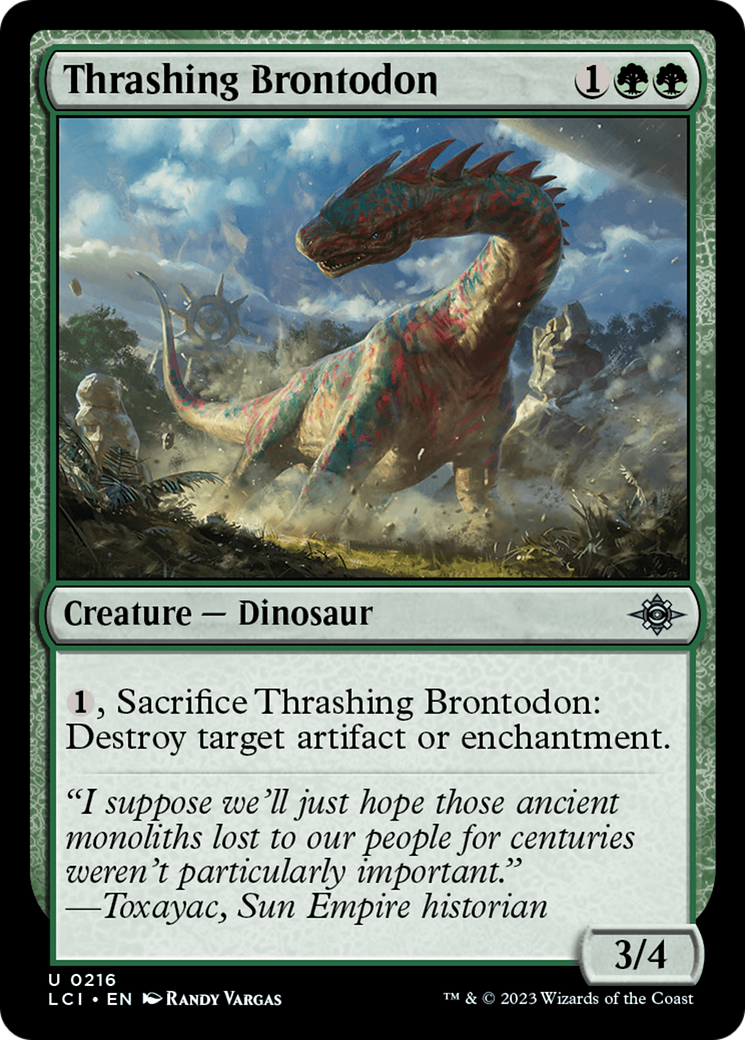 Thrashing Brontodon [The Lost Caverns of Ixalan] | Gam3 Escape