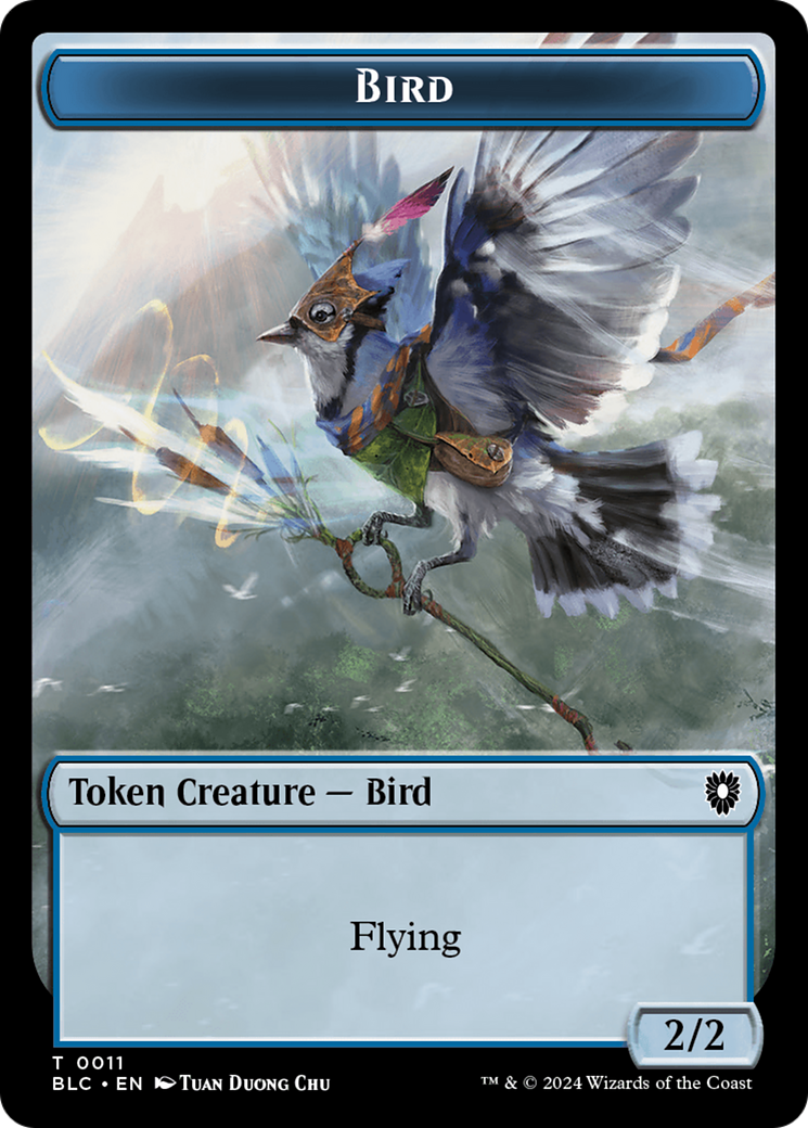 Bird (011) // Fish Double-Sided Token [Bloomburrow Commander Tokens] | Gam3 Escape