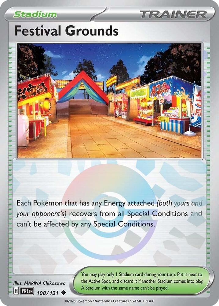 Festival Grounds (108/131) (Poke Ball Pattern) [Scarlet & Violet: Prismatic Evolutions] | Gam3 Escape