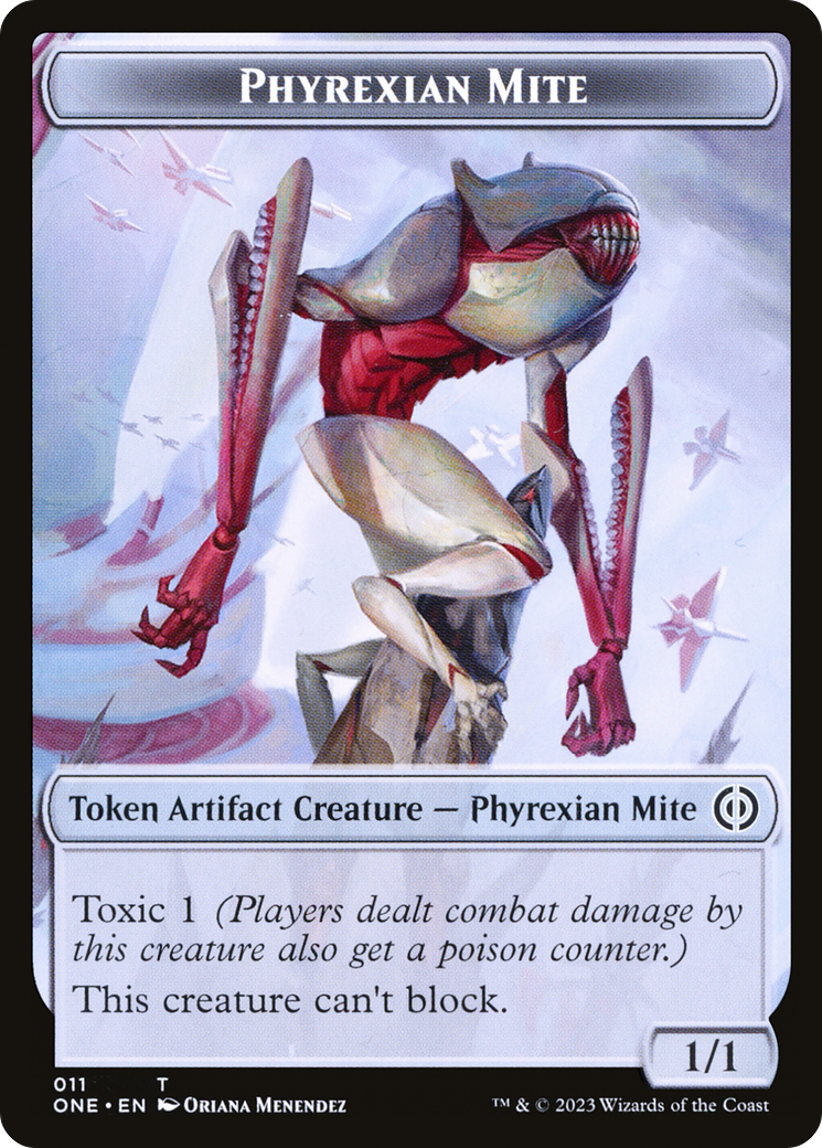 Phyrexian Mite (011) // Drone Double-Sided Token [Phyrexia: All Will Be One Tokens] | Gam3 Escape