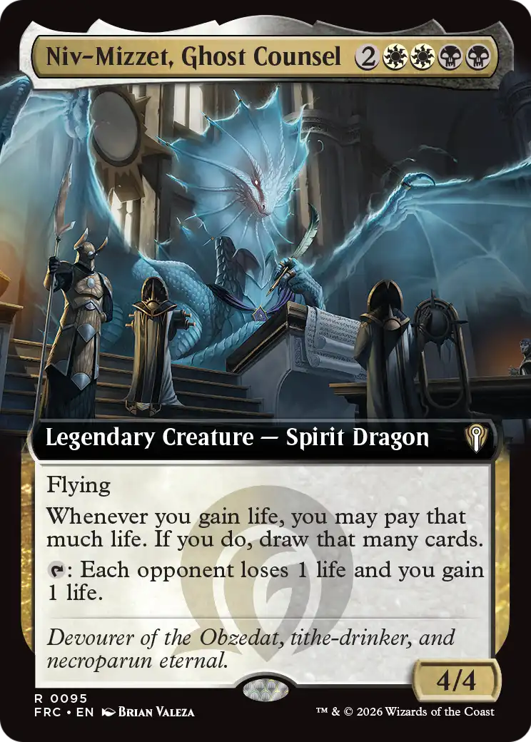 Niv-Mizzet, Ghost Counsel (Extended Art) [Reality Fracture Commander] | Gam3 Escape