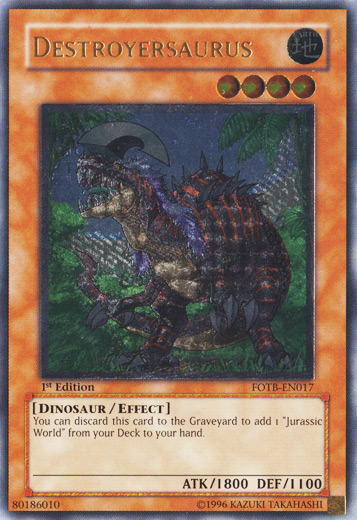 Destroyersaurus [FOTB-EN017] Ultimate Rare | Gam3 Escape