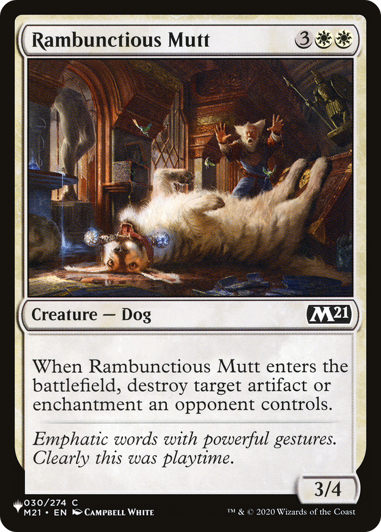 Rambunctious Mutt [The List Reprints] | Gam3 Escape