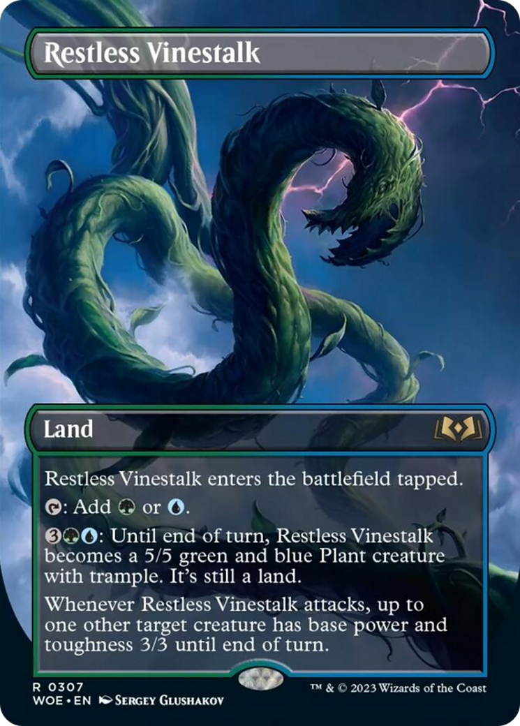Restless Vinestalk (Borderless) [Wilds of Eldraine] | Gam3 Escape